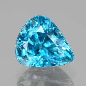 7.2ct Pear Facet Blue Zircon for sale thumb image of 7.2ct Pear Facet Blue Zircon (ID: 351025)