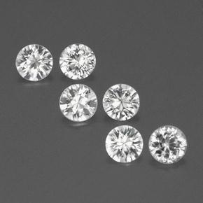 Bianco Zircone Gem - 0.5ct Taglio brillante (ID: 354910)