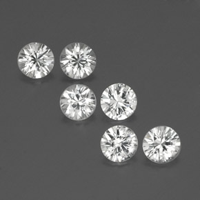 Clear White Zircon Gem - 0.5ct Diamond-Cut (ID: 354913)