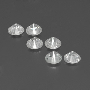 Zircon Gemstone in 4.6 mm Size for Sale, Zircon Stone in White Color