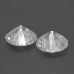 Zircon Gemstone in 7 mm (calibrated) Size for Sale, Zircon Stone in White Color