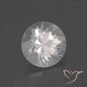 1.90 ct White Zircon Stone, Natural Zircon in Diamond-Cut Shape for Sale