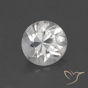 1.67 ct White Zircon Stone, Natural Zircon in Diamond-Cut Shape for Sale