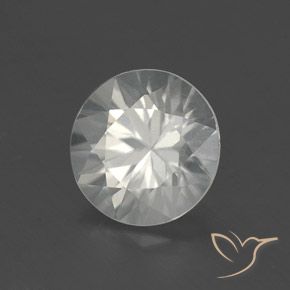 1.92 ct White Zircon Stone, Natural Zircon in Diamond-Cut Shape for Sale