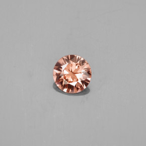 0.73 ct Orange Zircon Gemstone, Zircon Gem in Diamond-Cut Shape for Sale.