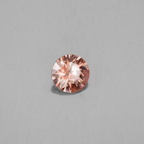0.73 ct Orange Zircon Stone, Natural Zircon in Diamond-Cut Shape for Sale