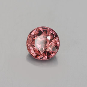 1.60 ct Orange Zircon Stone, Natural Zircon in Round Facet Shape for Sale