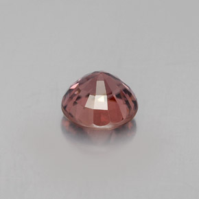 Zircon Gemstone in 6 mm (calibrated) Size for Sale, Zircon Stone in Rose Orange Color