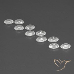 Zircon Gemstones in 6 x 4 mm (calibrated) Size for Sale, Zircon Stones in White Color