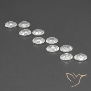 Zircon Gemstones in 6.1 x 4.2 mm Size for Sale, Zircon Stones in White Color