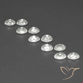 Zircon Gemstones in 6.2 x 4.2 mm Size for Sale, Zircon Stones in White Color