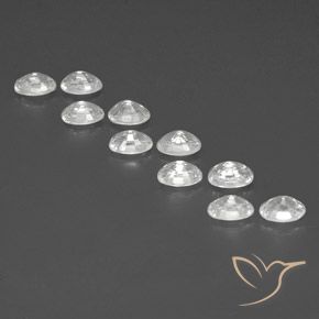 Zircon Gemstones in 6.2 x 4.2 mm Size for Sale, Zircon Stones in White Color