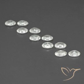 Zircon Gemstones in 6 x 4 mm (calibrated) Size for Sale, Zircon Stones in White Color