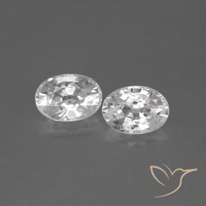 上品スタイル 2.61ctw Natural VS Oval, Zircon, White コレクション