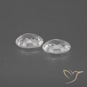 Zircon Gemstones in 7 x 5 mm (calibrated) Size for Sale, Zircon Stones in White Color