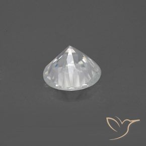 Zircon Gemstone in 7 mm (calibrated) Size for Sale, Zircon Stone in White Color