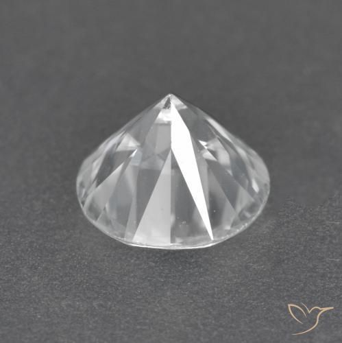 Zircon Gemstone in 6.5 mm (calibrated) Size for Sale, Zircon Stone in White Color