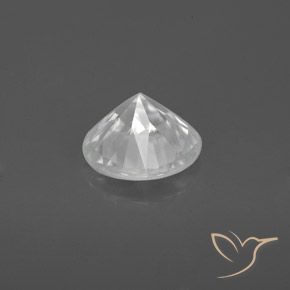 Zircon Gemstone in 7 mm (calibrated) Size for Sale, Zircon Stone in White Color