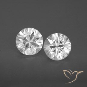3.24ctw Natural White Zircon, Round, VS