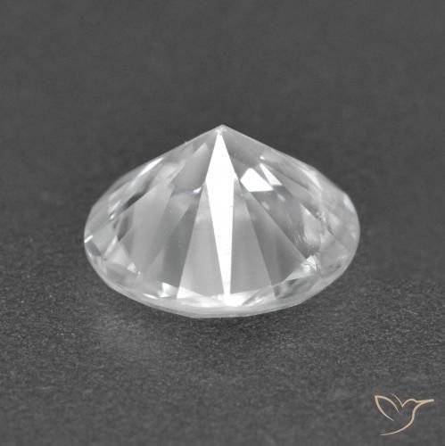 Zircon Gemstone in 7 mm (calibrated) Size for Sale, Zircon Stone in White Color