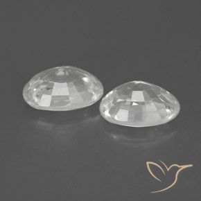 Zircon Gemstones in 7 x 5 mm (calibrated) Size for Sale, Zircon Stones in White Color