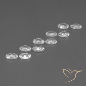Zircon Gemstones in 6.2 x 4.2 mm Size for Sale, Zircon Stones in White Color