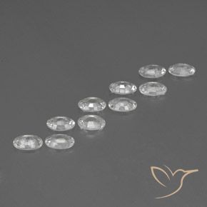 Zircon Gemstones in 6.1 x 4.2 mm Size for Sale, Zircon Stones in White Color