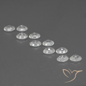 Zircon Gemstones in 6 x 4 mm (calibrated) Size for Sale, Zircon Stones in White Color