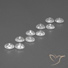 Zircon Gemstones in 6 x 4 mm (calibrated) Size for Sale, Zircon Stones in White Color
