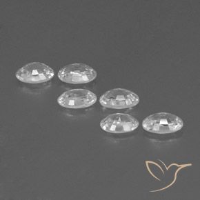 Zircon Gemstones in 6 x 4 mm (calibrated) Size for Sale, Zircon Stones in White Color