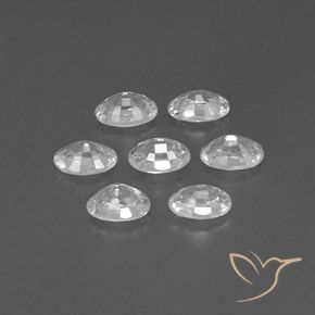 Zircon Gemstones in 6 x 4 mm (calibrated) Size for Sale, Zircon Stones in White Color