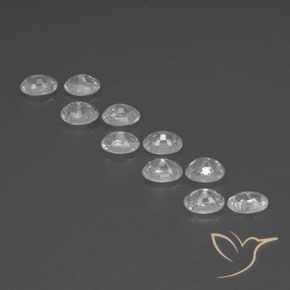 Zircon Gemstones in 6 x 4 mm (calibrated) Size for Sale, Zircon Stones in White Color