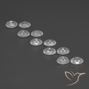 Zircon Gemstones in 6.2 x 4.2 mm Size for Sale, Zircon Stones in White Color