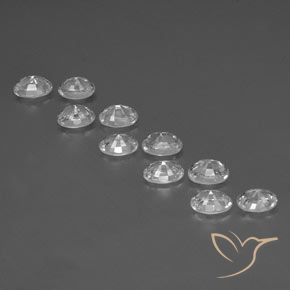 Zircon Gemstones in 6.2 x 4.2 mm Size for Sale, Zircon Stones in White Color