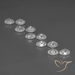 Zircon Gemstones in 6.1 x 4.2 mm Size for Sale, Zircon Stones in White Color