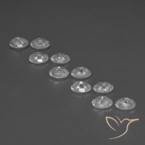 Zircon Gemstones in 6 x 4 mm (calibrated) Size for Sale, Zircon Stones in White Color