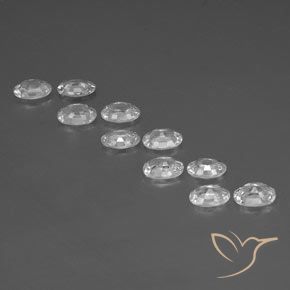 Zircon Gemstones in 6 x 4 mm (calibrated) Size for Sale, Zircon Stones in White Color