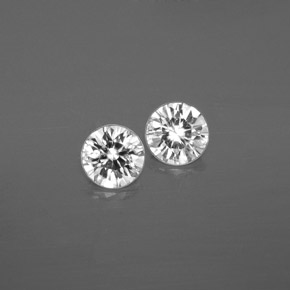 1.05 ct White Zircon Gemstone, Zircon Gem in Diamond-Cut Shape for Sale.