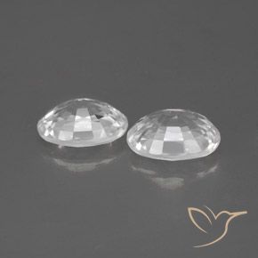 Zircon Gemstones in 7 x 5 mm (calibrated) Size for Sale, Zircon Stones in White Color