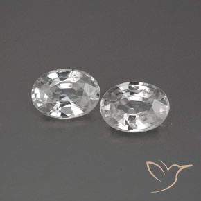 2.49ctw Natural White Zircon, Oval, VS