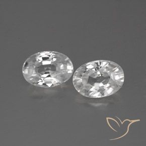 2.59ctw Natural White Zircon, Oval, VVS-VS, Photo A