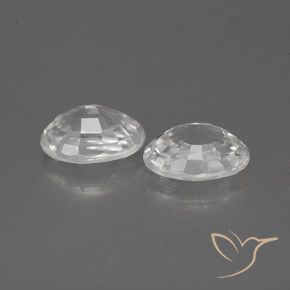 Zircon Gemstones in 7 x 5 mm (calibrated) Size for Sale, Zircon Stones in White Color