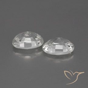 2.61ctw Natural White Zircon, Oval, VS