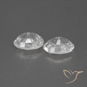 Zircon Gemstones in 7 x 5 mm (calibrated) Size for Sale, Zircon Stones in White Color