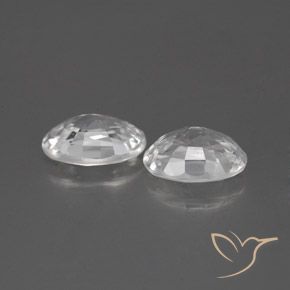 Zircon Gemstones in 7 x 5 mm (calibrated) Size for Sale, Zircon Stones in White Color