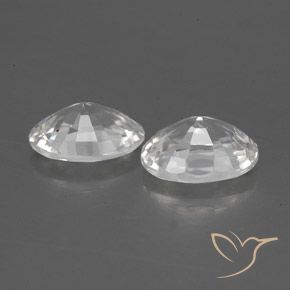 Zircon Gemstones in 7 x 5 mm (calibrated) Size for Sale, Zircon Stones in White Color