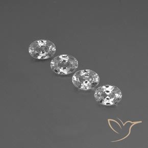 5.15ctw Natural Clear White Zircon, Oval, VS