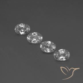 5.16ctw Natural Clear White Zircon, Oval, VS