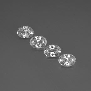 Blanco claro Circón Gema - 1.3ct Forma ovalada (ID: 356487)