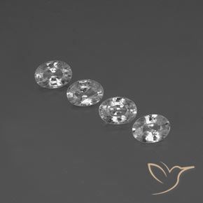 4.61ctw Natural Clear White Zircon, Oval, VVS-VS